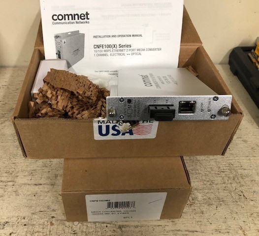 ComNet CNFE1003M2 Ethernet Media Converter Fiber Multimode New Open Box