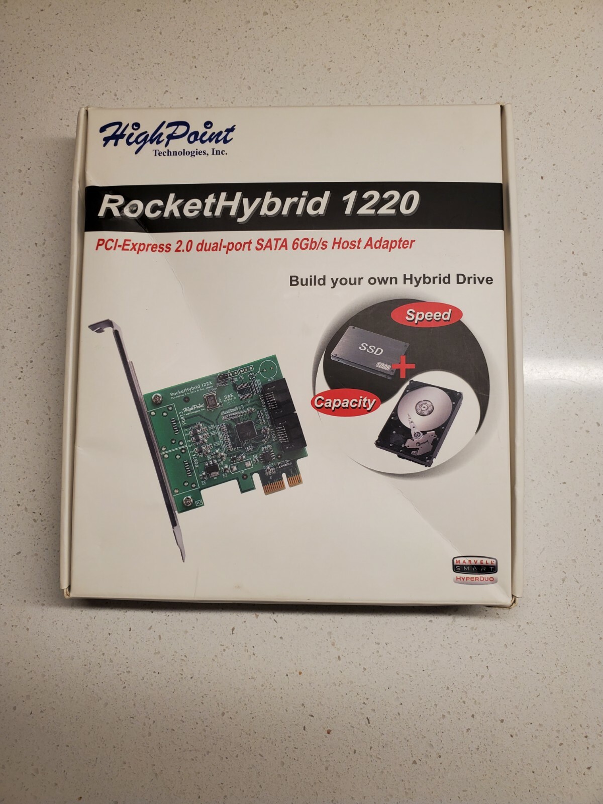 HighPoint RocketHybrid 1222 PCI-Express 2.0 SATA 3 III 6Gbs HBA Controller Card