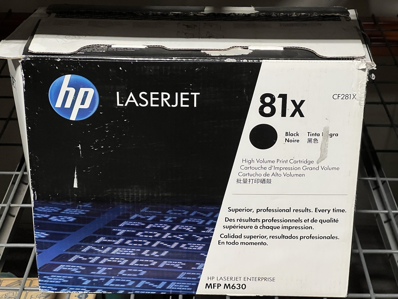 HP LaserJet 81x Toner Cartridge - Black (CF281X) Damaged Box