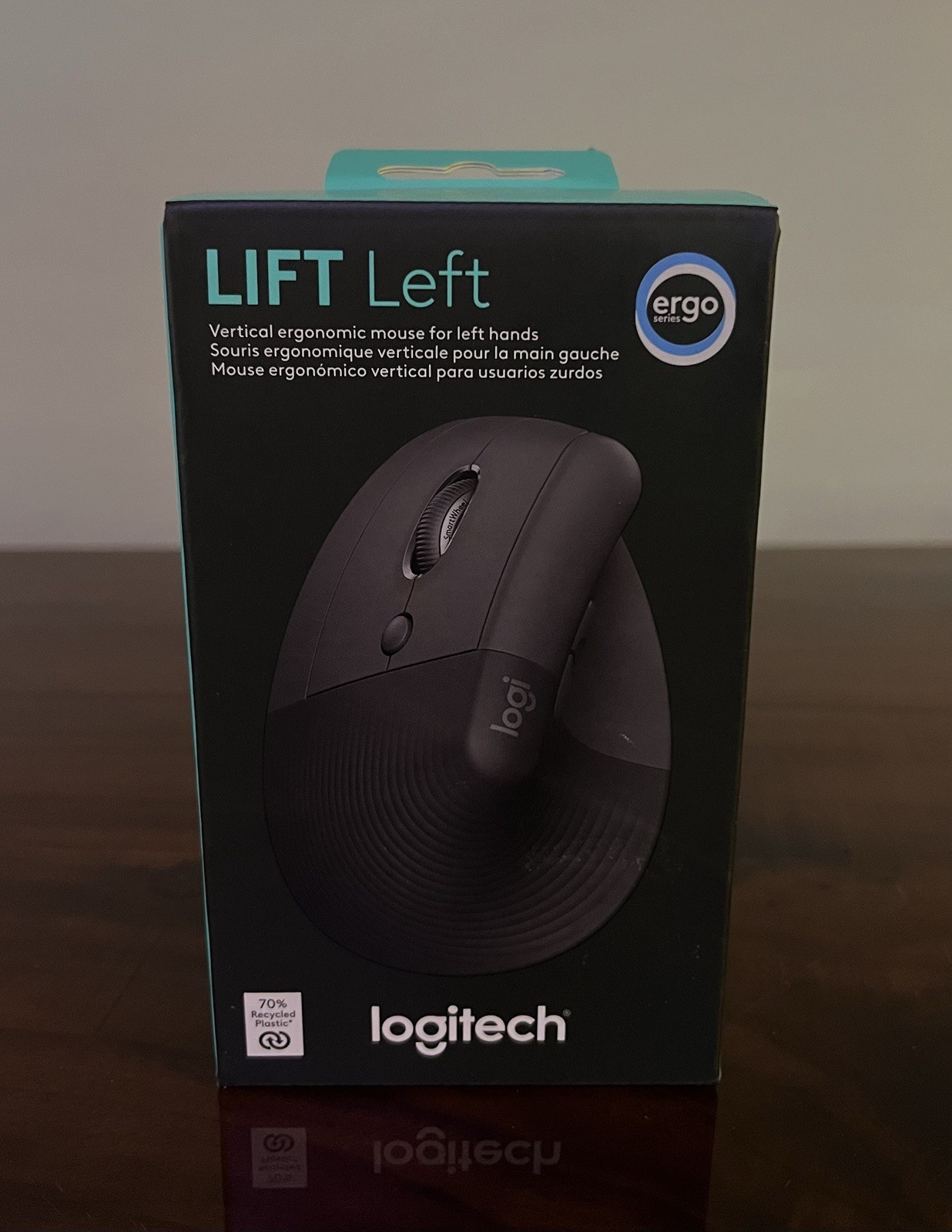 Logitech Lift Left Vertical Ergonomic Mouse for Left Hands Black New Sealed