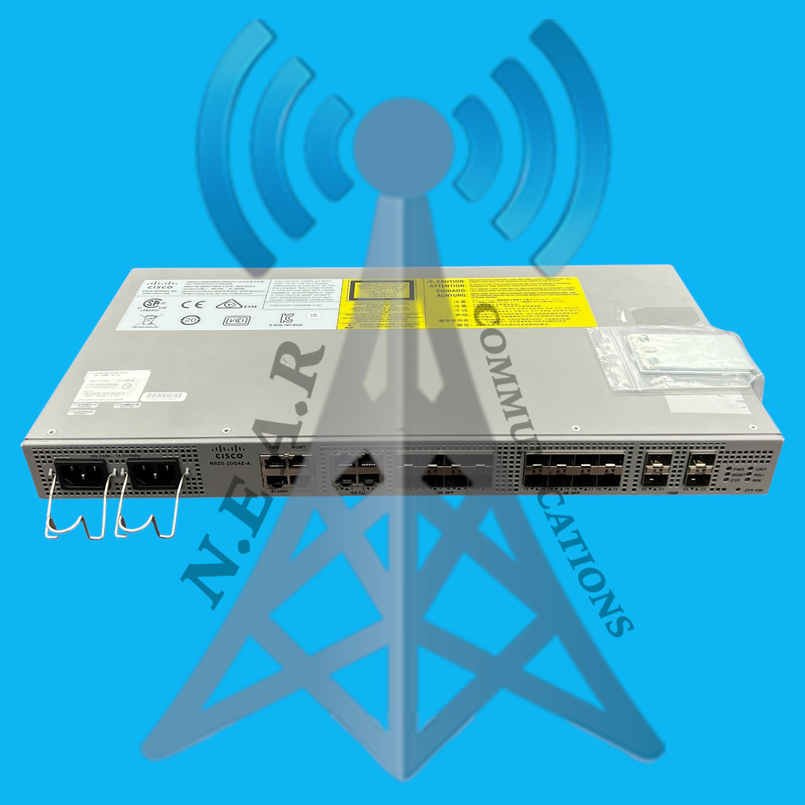 Cisco, N520-20G4Z-A, 68-6309-01, NCS 520 20xGE + 4x10GE *RAY020525