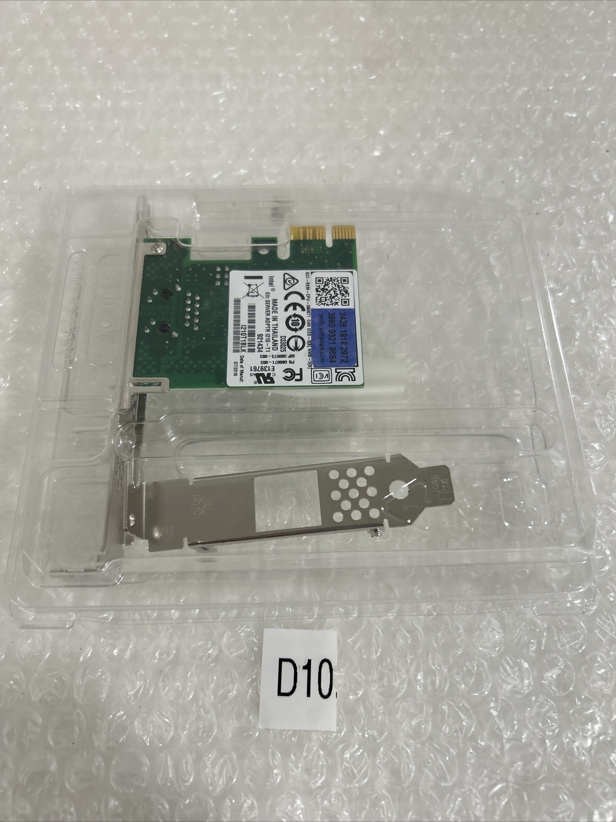 New Genuine Intel Gigabit Ethernet Server Adptr I210-T1  Single Port I210T1BLK