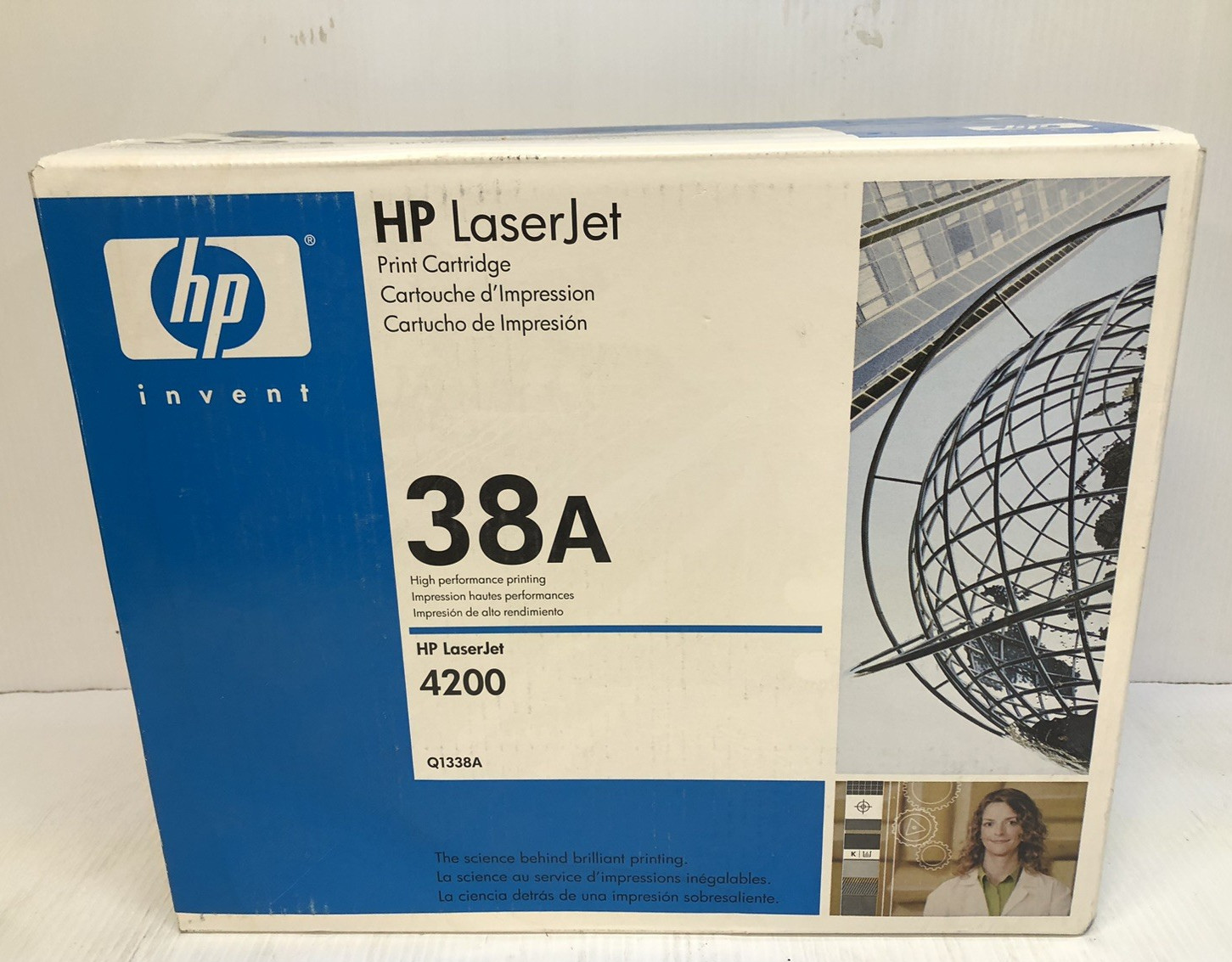 Genuine HP 38A Q1338A Black Toner Cartridge LaserJet 4200 4200L