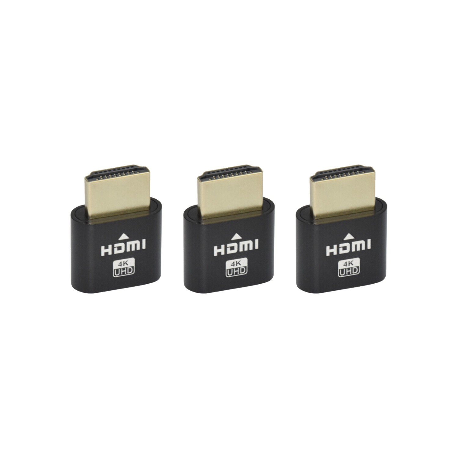 3 pcs 4K HDMI Dummy Plug Display Emulator Virtual Monitor Headless Adapter 1080P