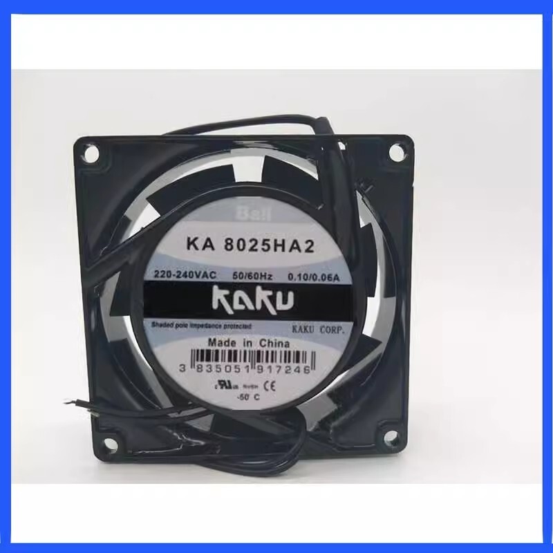 KAKU KA8025HA2 8025 AC220-240V 0.10A/0.06A 8CM Axial Cooling Fan