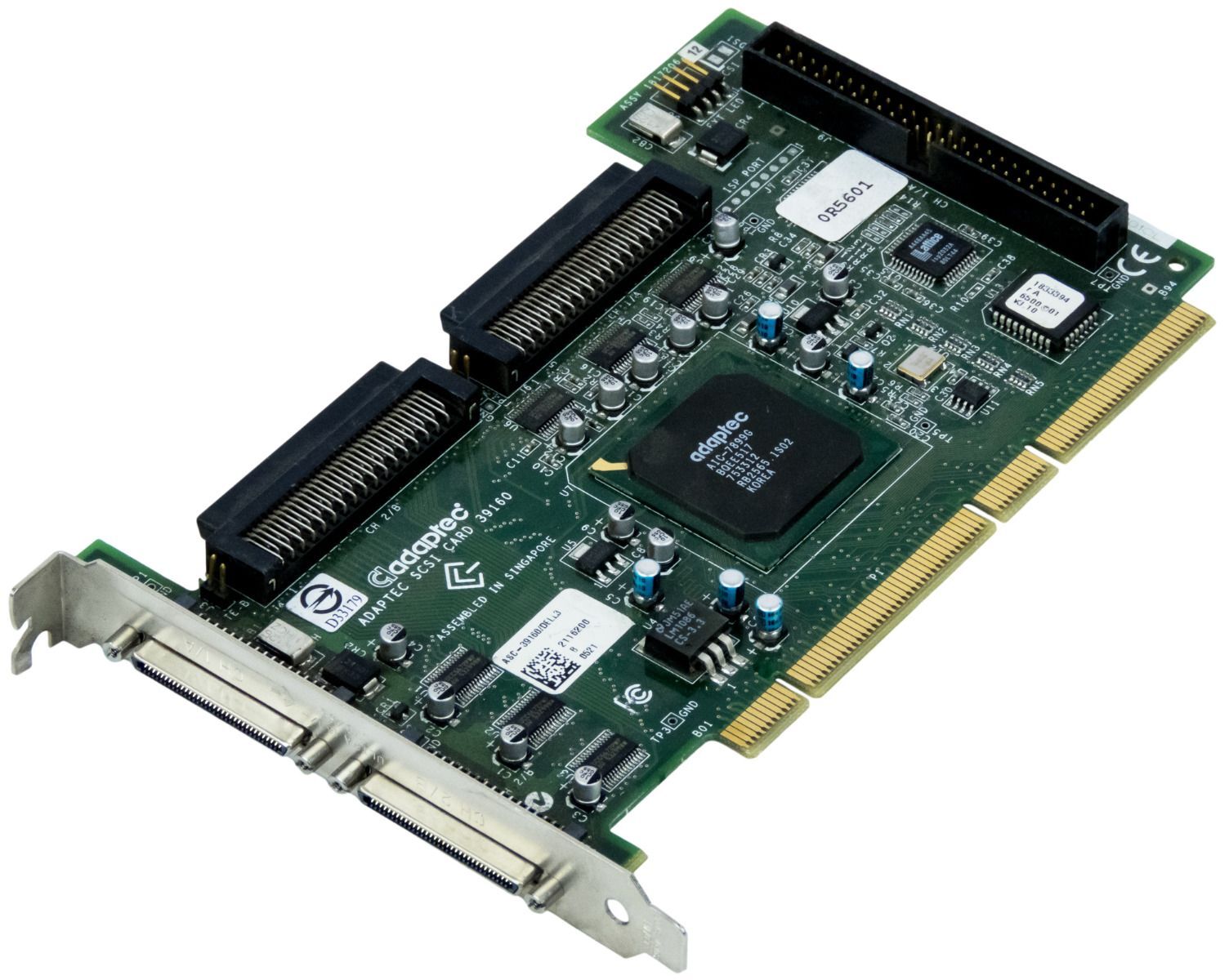 RAID CONTROLLER CARD ADAPTEC ASC-39160 DELL 0R5601 SCSI PCI-X ASC-39160/DELL3