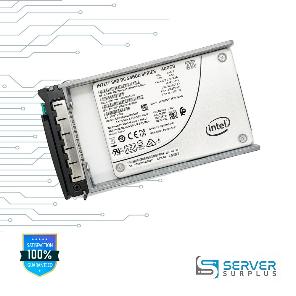 EMC DC S4600 400GB SATA 6Gb/s 2.5 in Enterprise SSD | 118000654-00