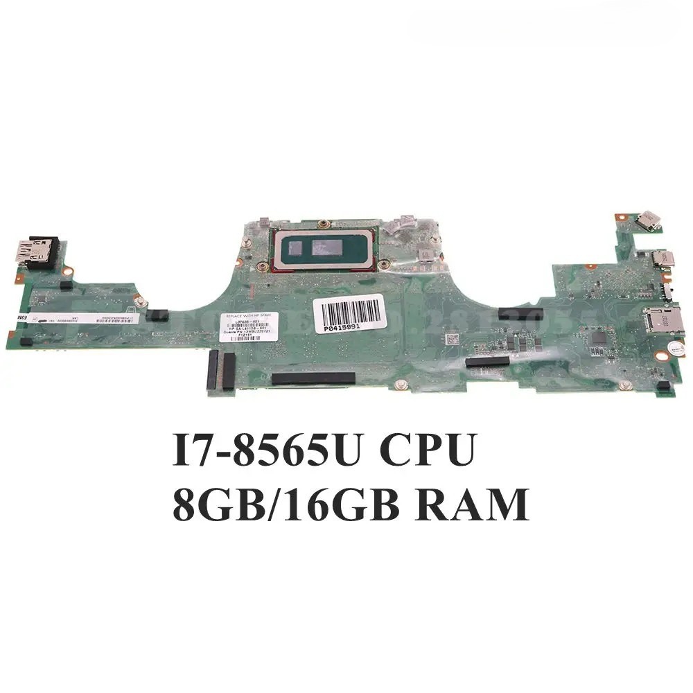 DA0X36MBAE0 For HP Spectre X360 13-AP Motherboard TPN-Q212 I7-8565U CPU 16G RAM