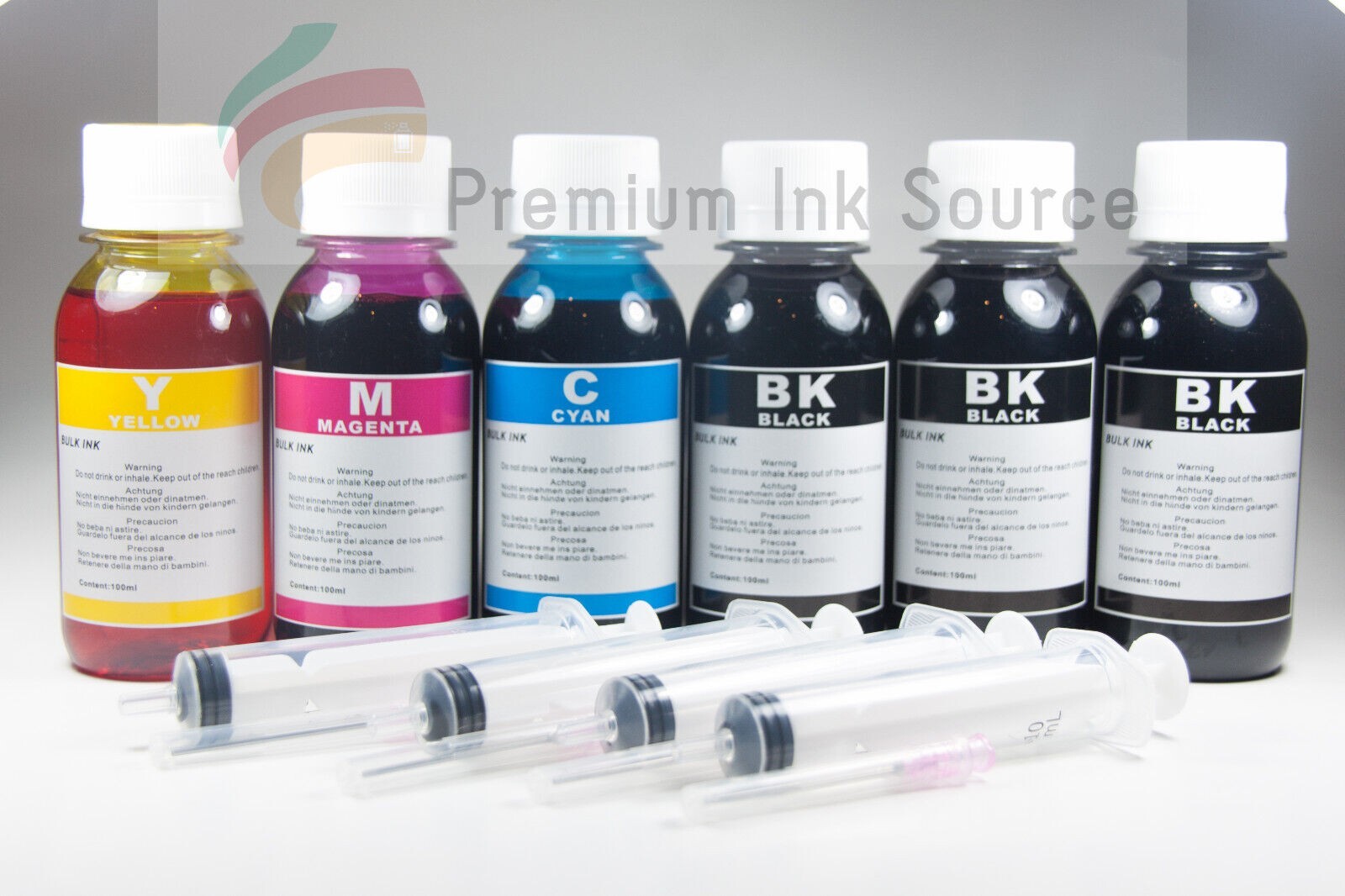 6x100ml refill ink for Canon Megatank Pixma G2200 G1200 G3200 and G4210 Wireless