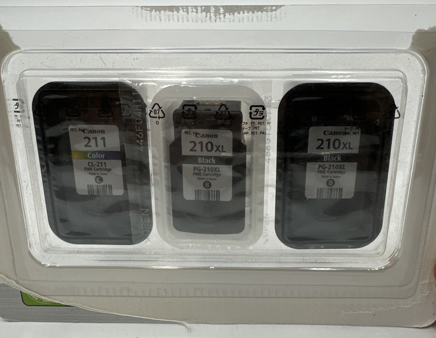 Canon PG-210XL Black x2 CL-211 Color Ink Cartridges Genuine OEM New Sealed