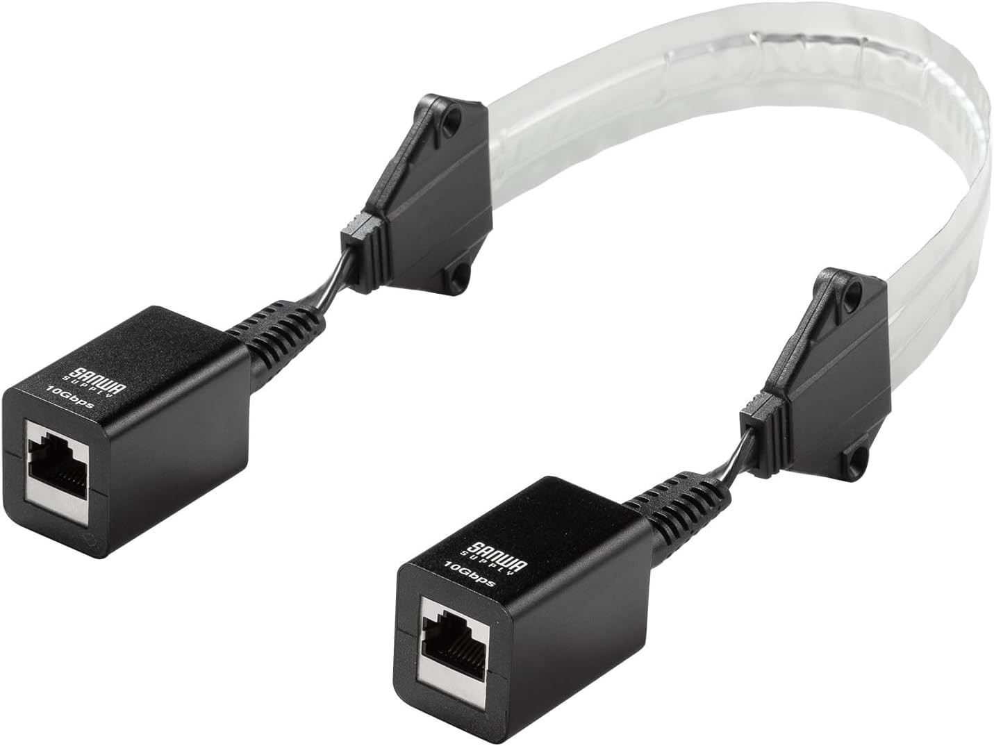 Sanwa Supply CAT6A Extension LAN Cable for Narrow Spaces PoE Compatible Japan