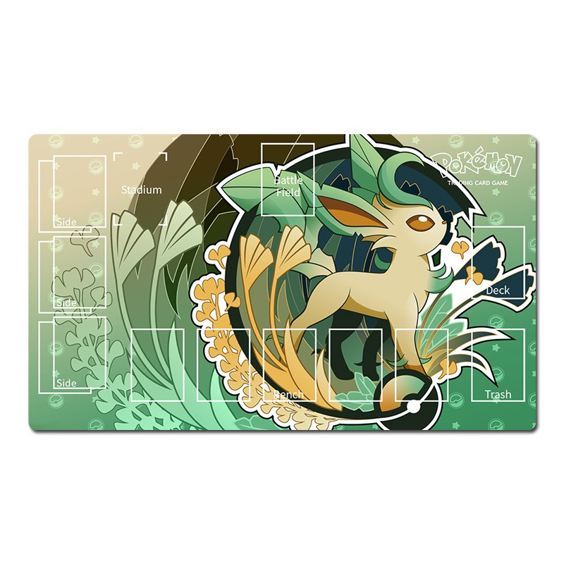 Pokemon Playmat Leafeon TCG CCG Gaming Play Pad Trading Card Game Mat Mousepad