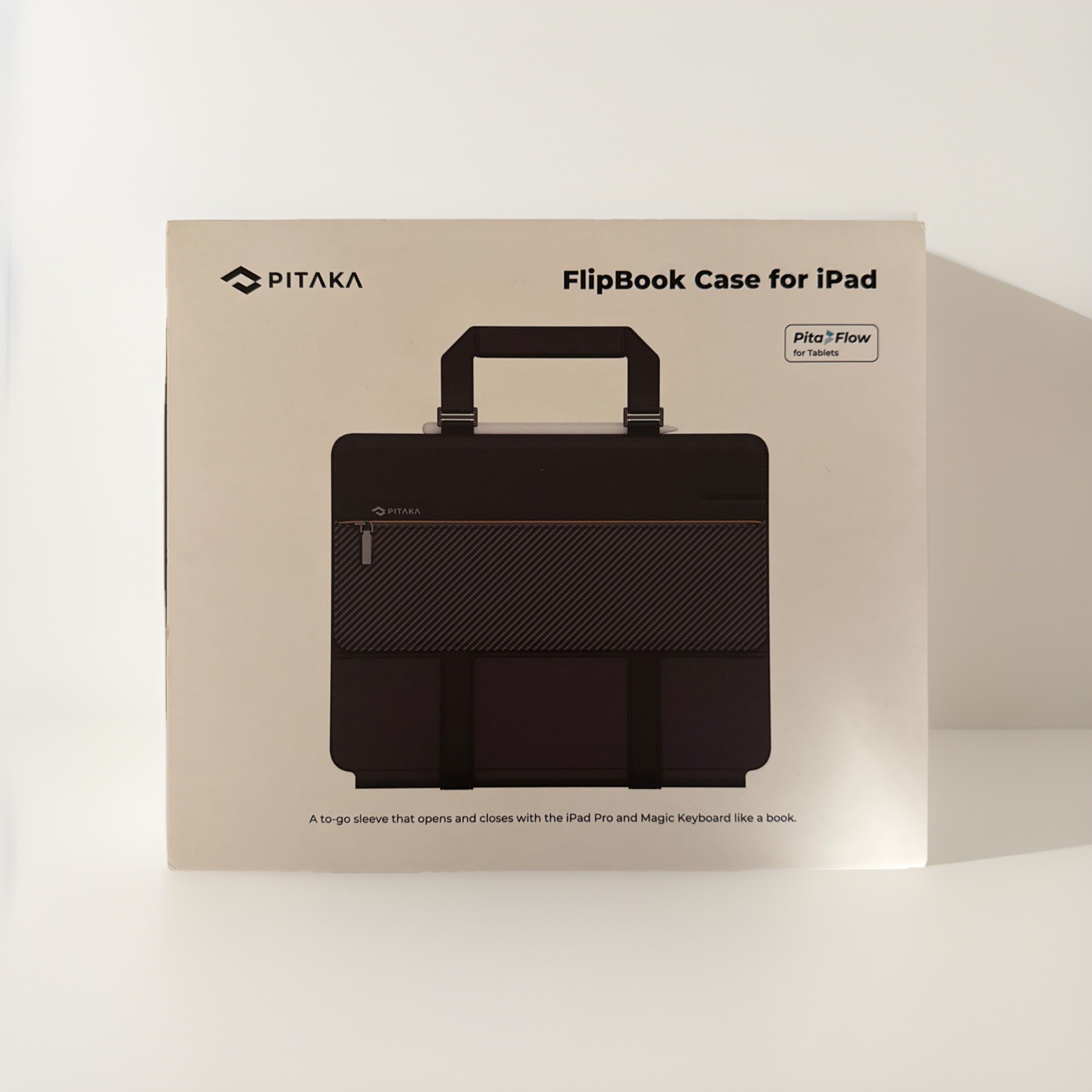PITAKA FlipBook Case Apple iPad Pro 13" 2024 Black MagEZBook Aramid Fiber Cover