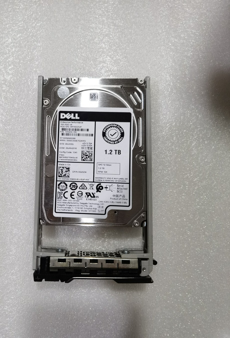 hard drive for Dell 0G2G54 G2G54 ST1200MM0099 1.2TB 12G 10K SAS 2.5 G2G54  hdd