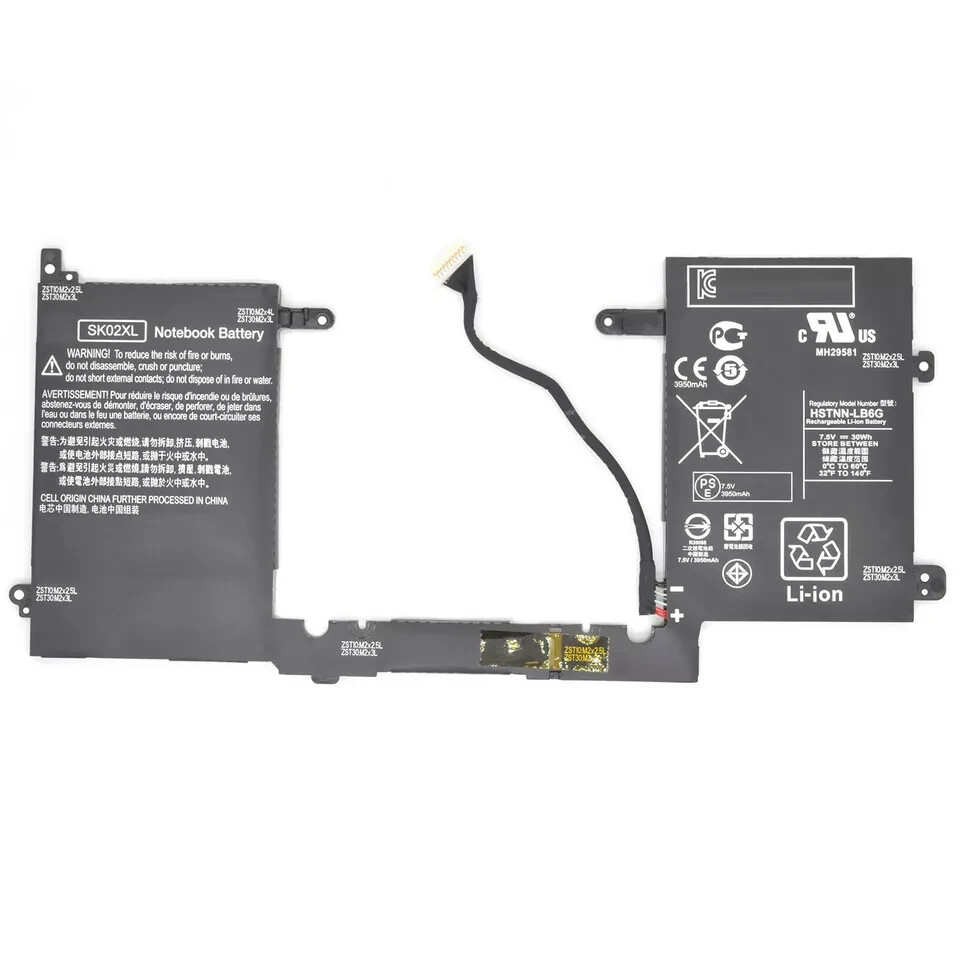 Genuine SK02XL Battery for HP Split x2 13-R010DX 13.3 HSTNN-LB6G 756186-421 30Wh