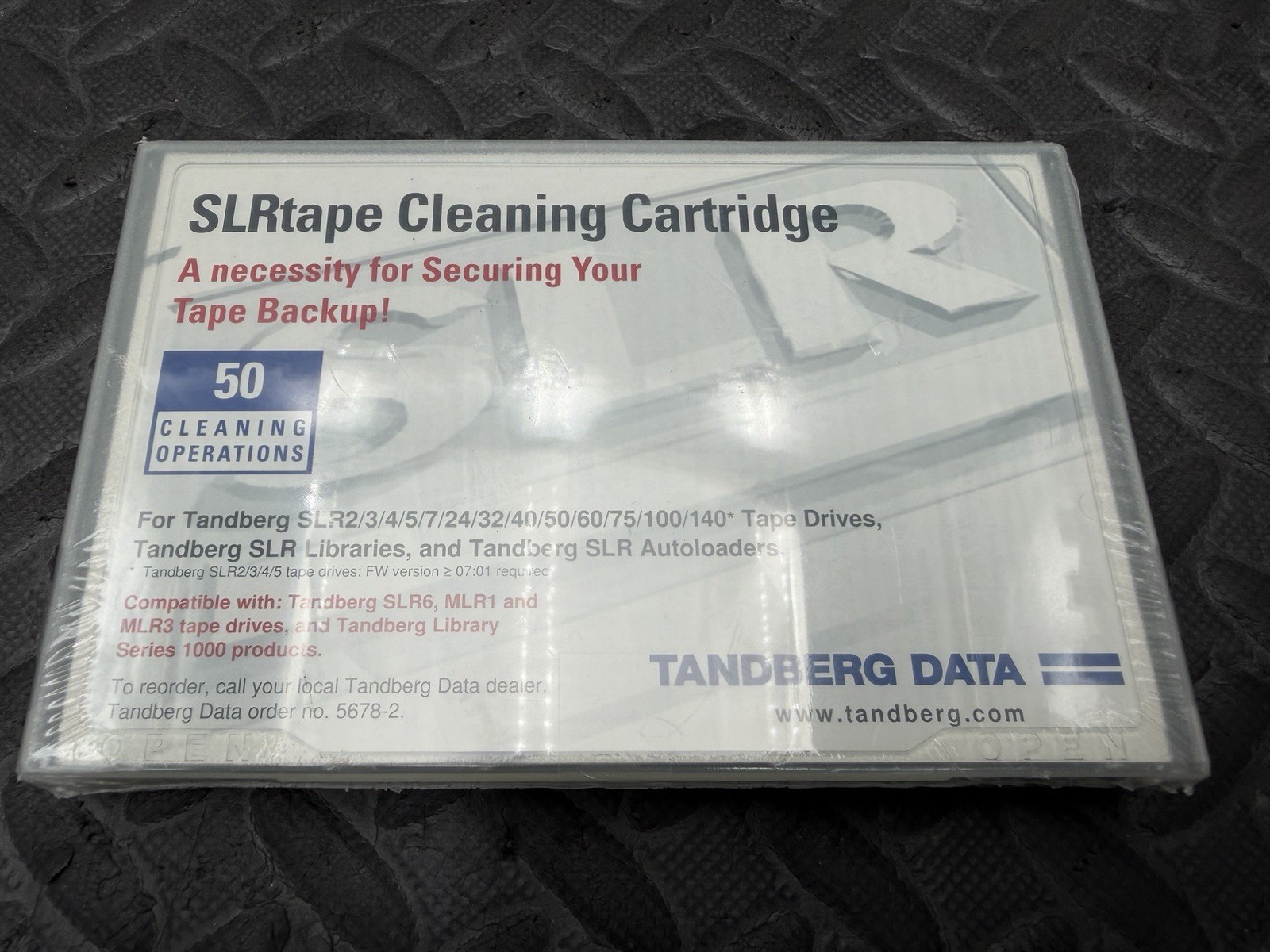 Tandberg Data SLR Tape Cleaning Cartridge - NEW/Sealed