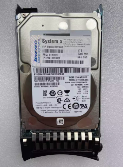IBM 81Y9690 81Y9691 81Y3820 1TB 7.2K 6GBPS 2.5IN SFF NL SAS HARD DRIVE HDD