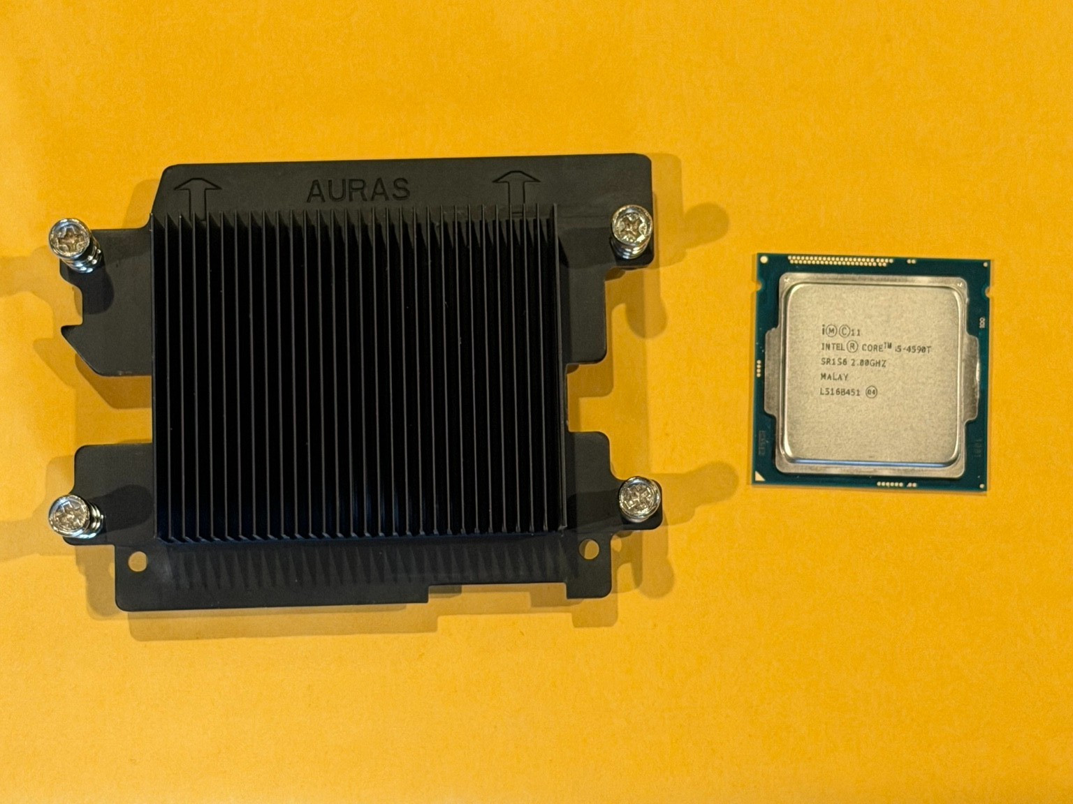 Intel Core i5-4590T 2.0GHz SR1S6 LGA1150 CPU w/ Auras Heatsink Tested