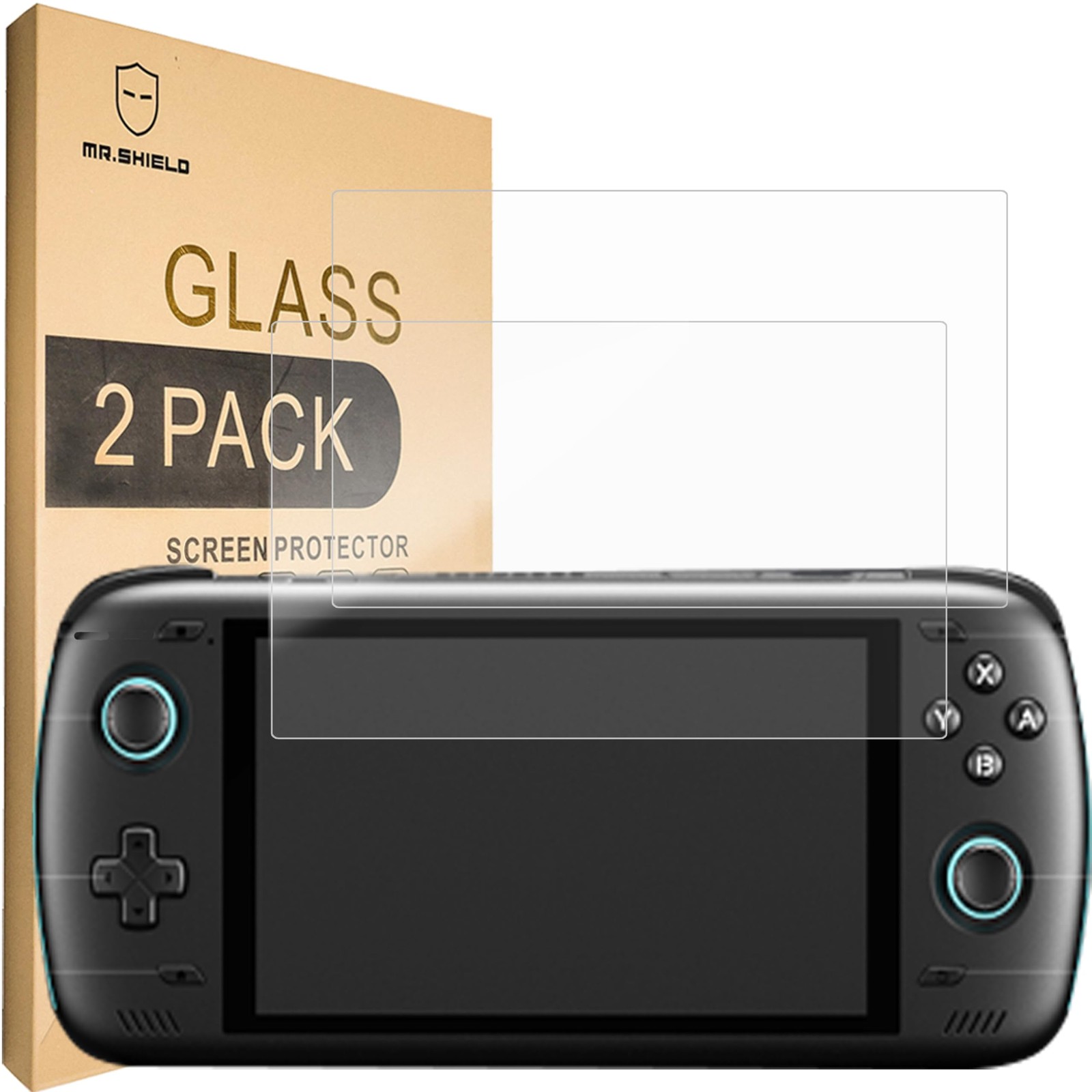 Mr.Shield 2-Pack Tempered Glass Screen Protector for AYN Odin 2/Odin2 Clear