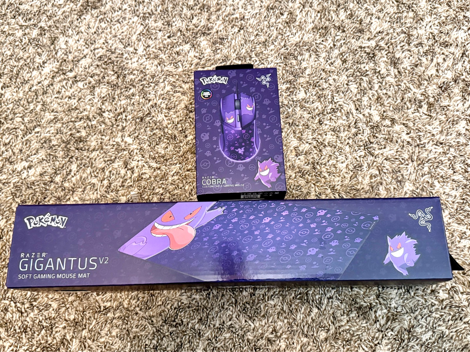 Razer Gigantus V2 Mouse Pad and Razer Cobra Mouse Pokemon Gengar Edition Bundle