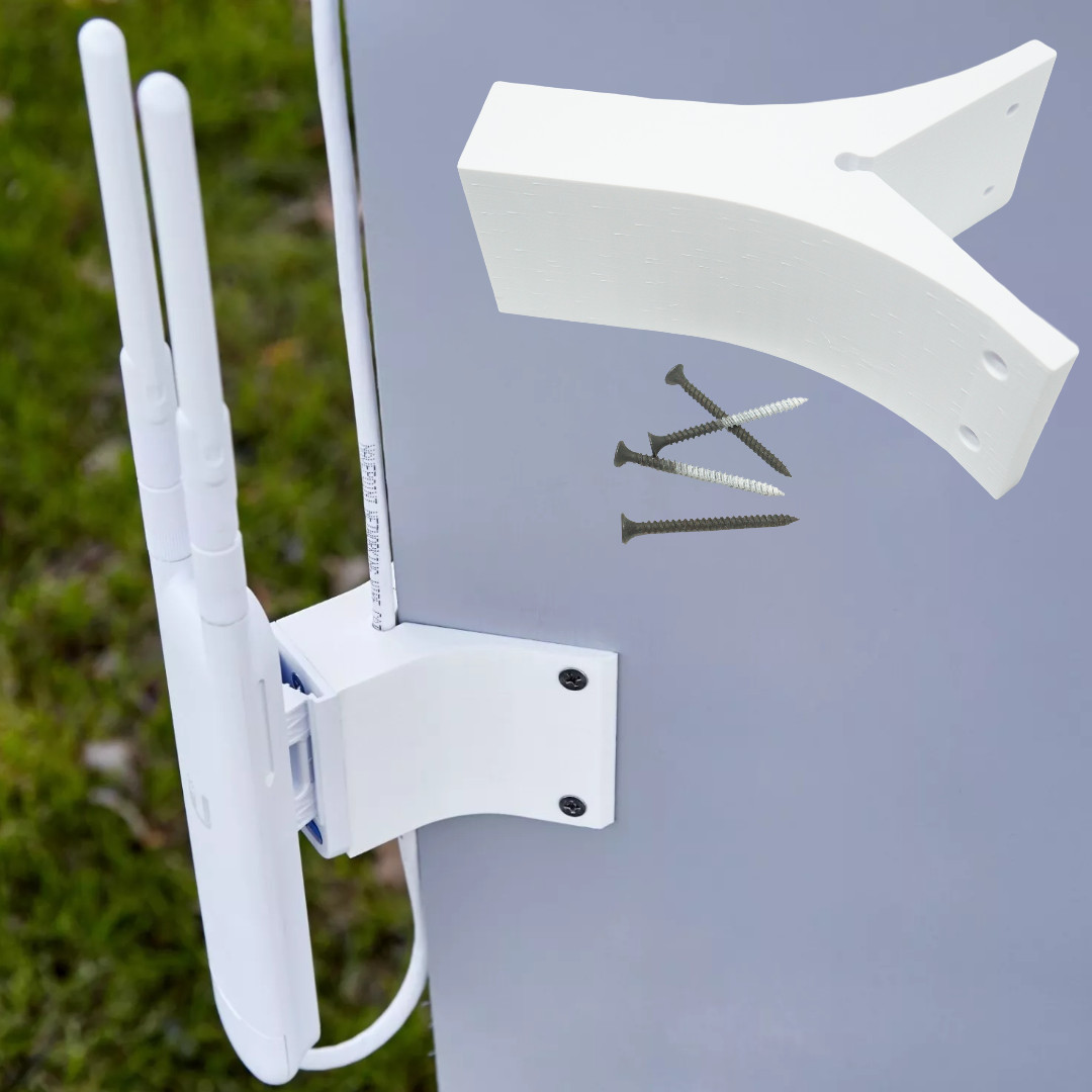 For Ubiquiti UAP-AC-M-US Mesh Wifi Outside Corner Mounting Bracket w/ Screws