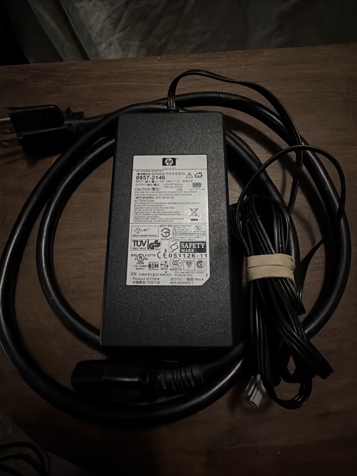 AC Adapter Power For HP Photosmart C3140 C3180 C4180 C5550 C5580 #0957-2146