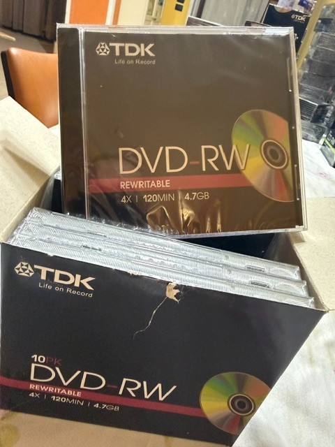 TDK DVD-RW 4.7GB 120min 4X NEW 10pc Box