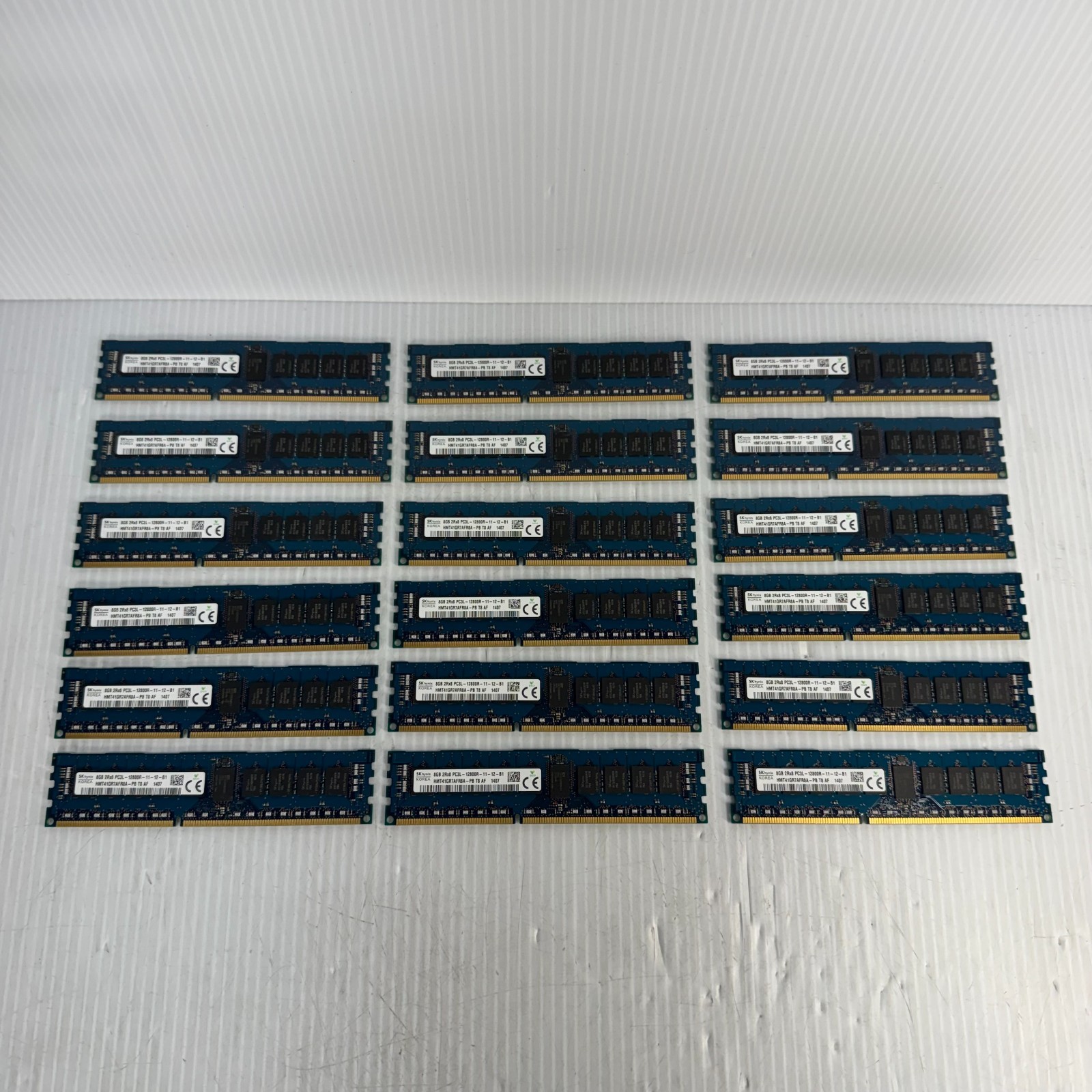 Lot of 18 SK Hynix 8GB PC3L-12800R DDR3 ECC RAM HMT41GR7AFR8A-PB SERVER RAM