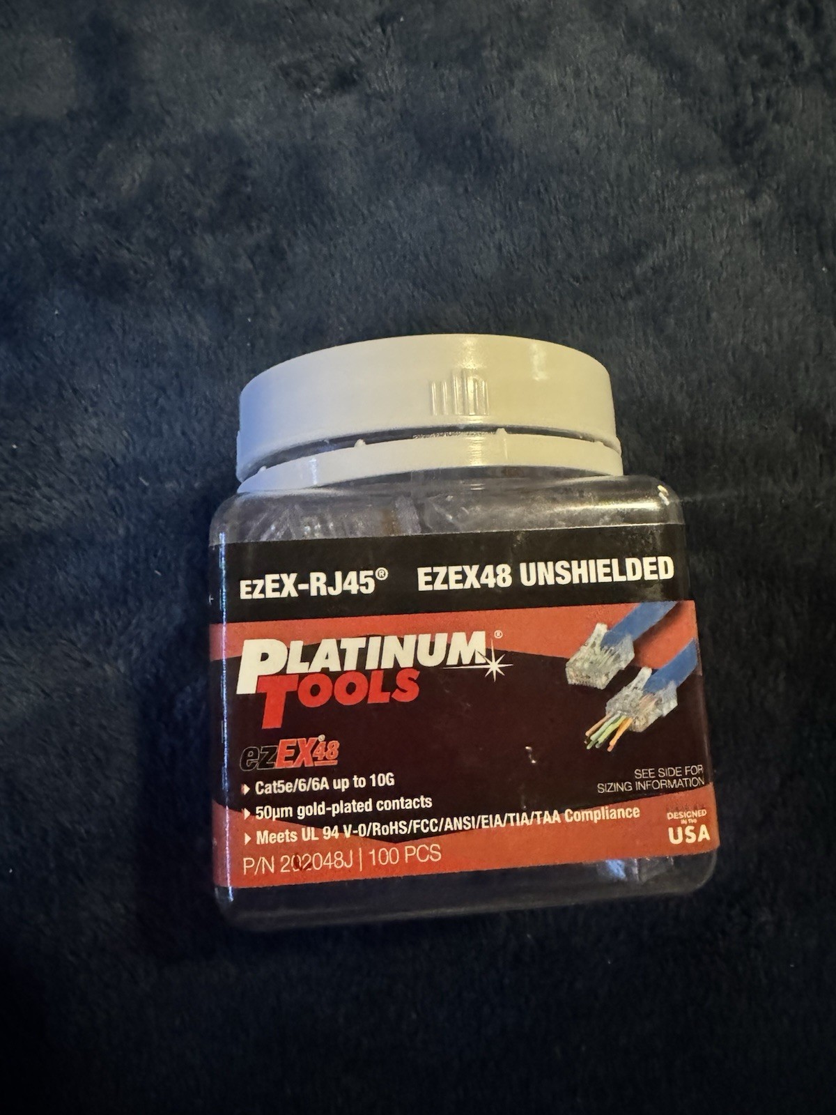 Platinum Tools Ezex48 Connector 96/Jar Accessory Box (202048J)