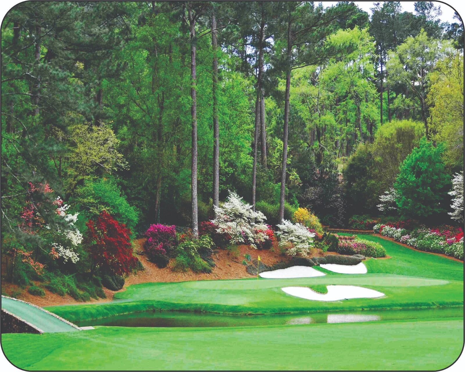 12th Hole Master Golf Course  Mouse Pad  7 x 9 Famouse Hole in Golf