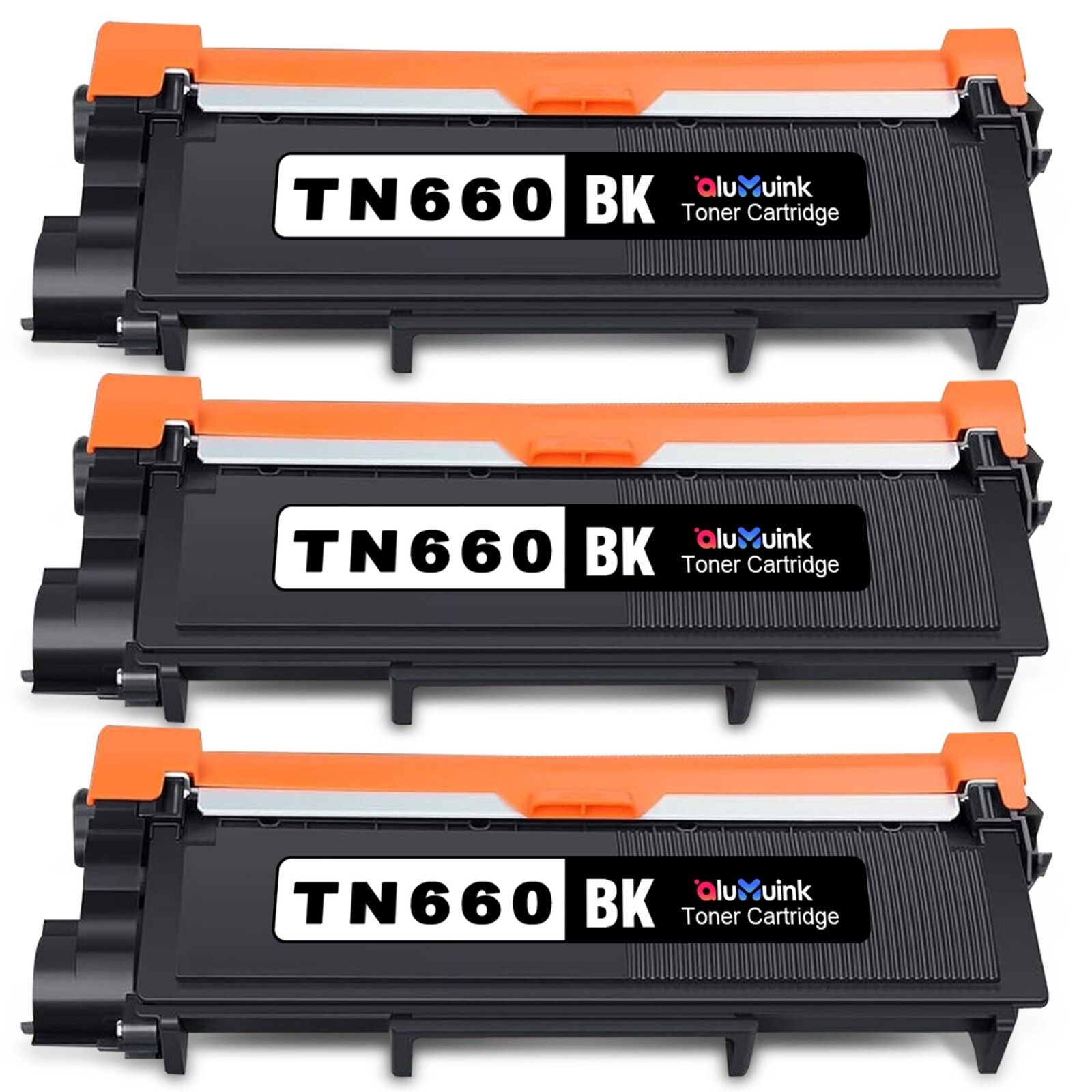 TN660 Black Toner Cartridge (3-Pack) for Brother DCP-L2520DW MFC-L2720DW