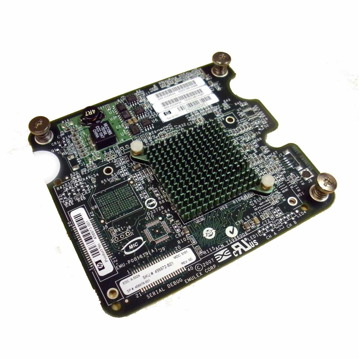 HP 456972-B21 BLc Emulex LPe1205 8Gb FC Mezzanine HBA