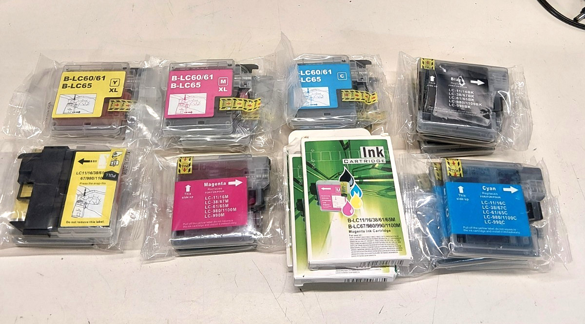 Lot of 22 - B-LC11  EZ Ink Cartridge Black Cyan Magenta Yellow - Sealed Bags