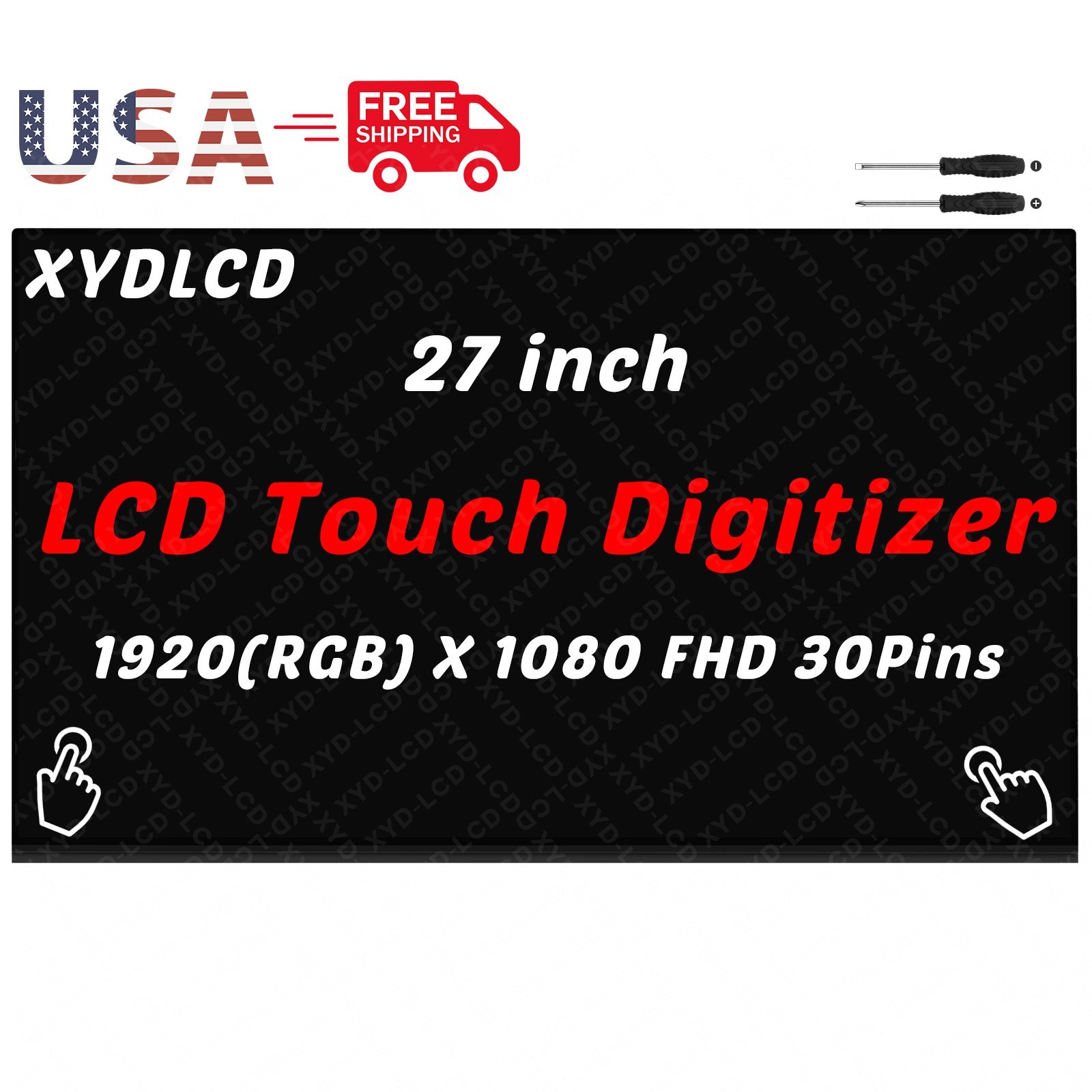 27in for HP 27-CR0053NH 27-CR0054 AIO LCD Touch Screen Digitizer Replacement A+