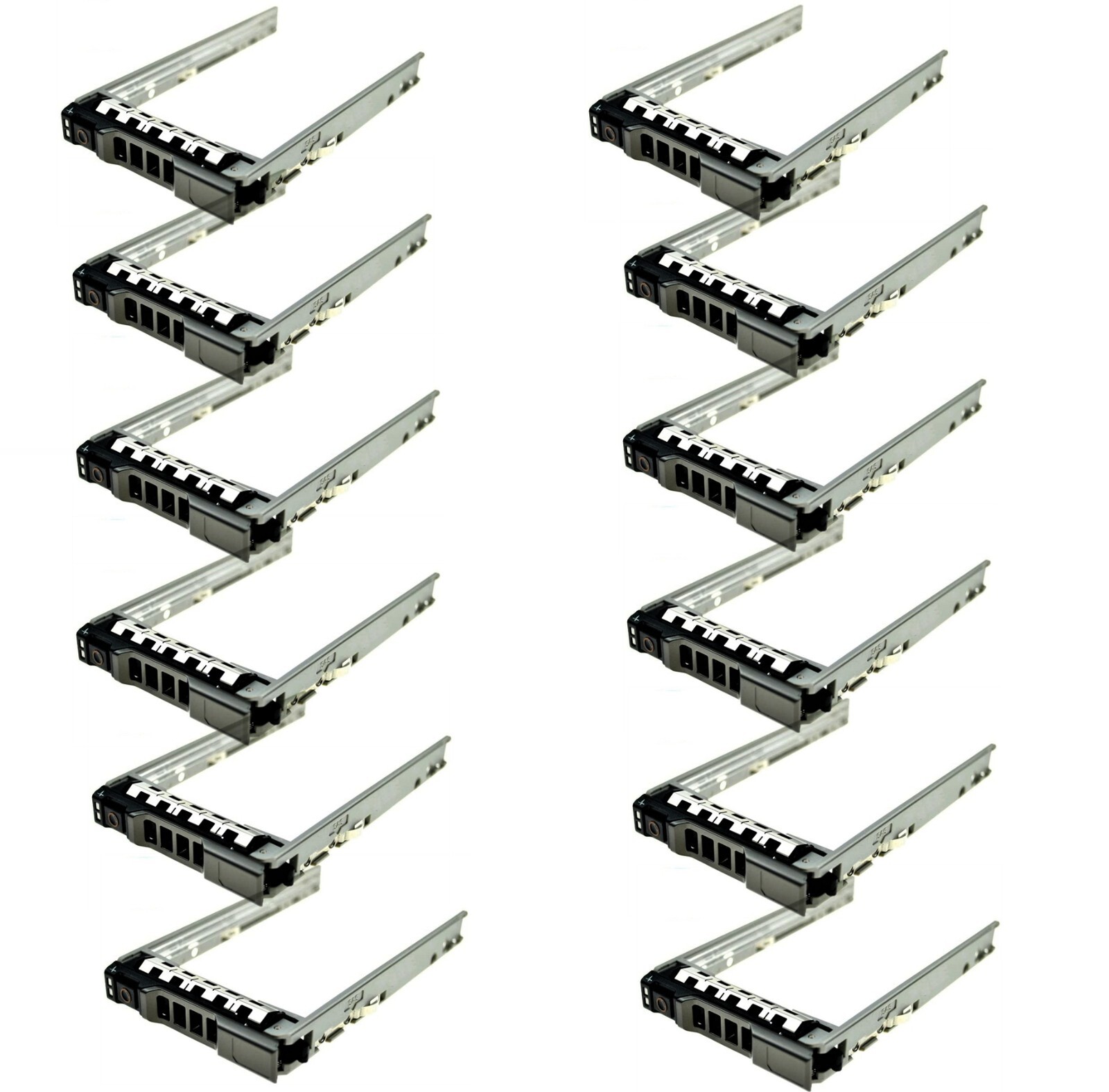 Lot of 12-pcs 2.5" 8FKXC G176J SAS SATA Hard Drive Tray Caddy for 13th R610 T610