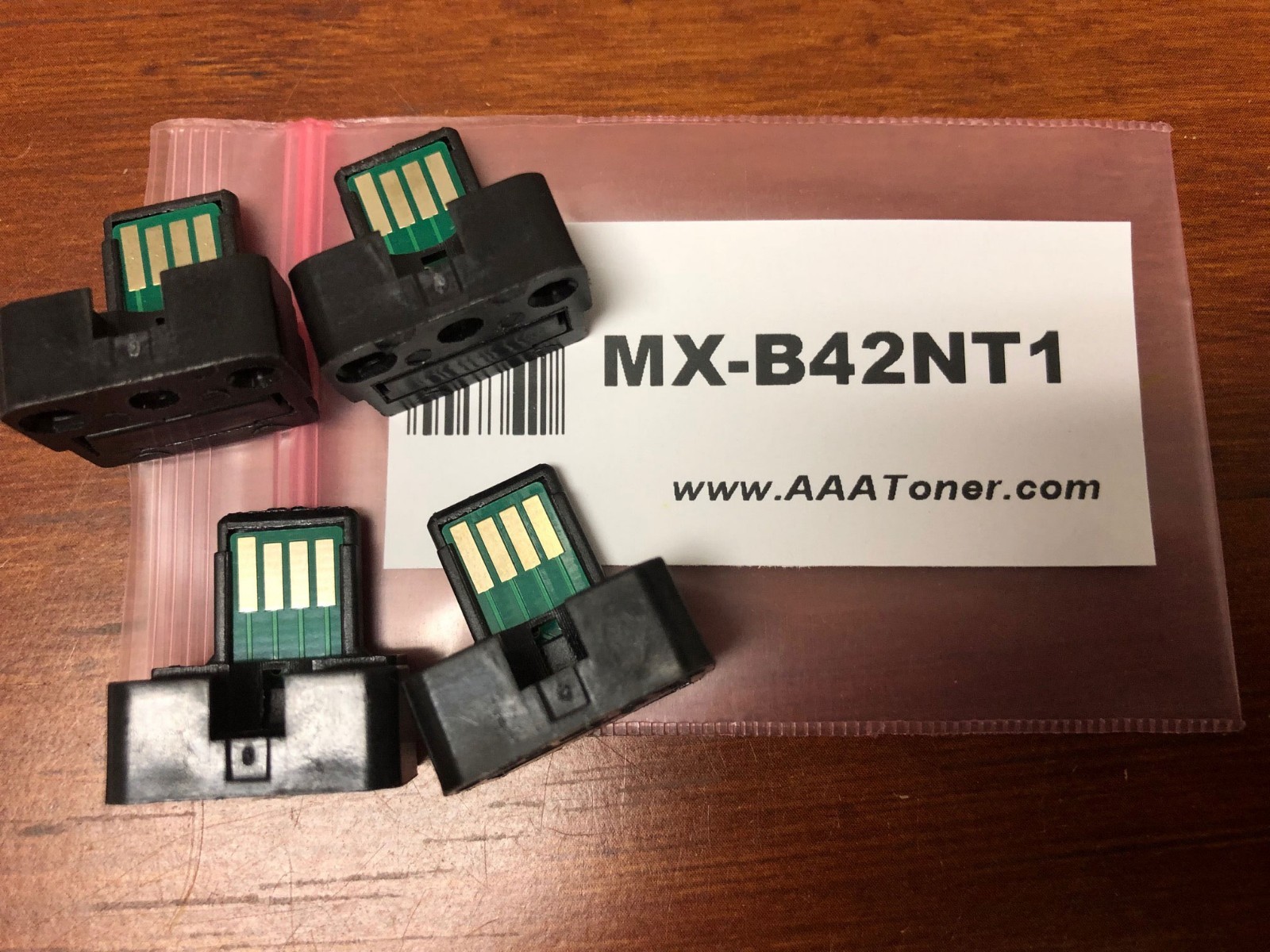4pk - MX-B42NT1 Toner Chip for Sharp MX-B382 MX-B382SC, MX-B402 MX-B402SC Refill