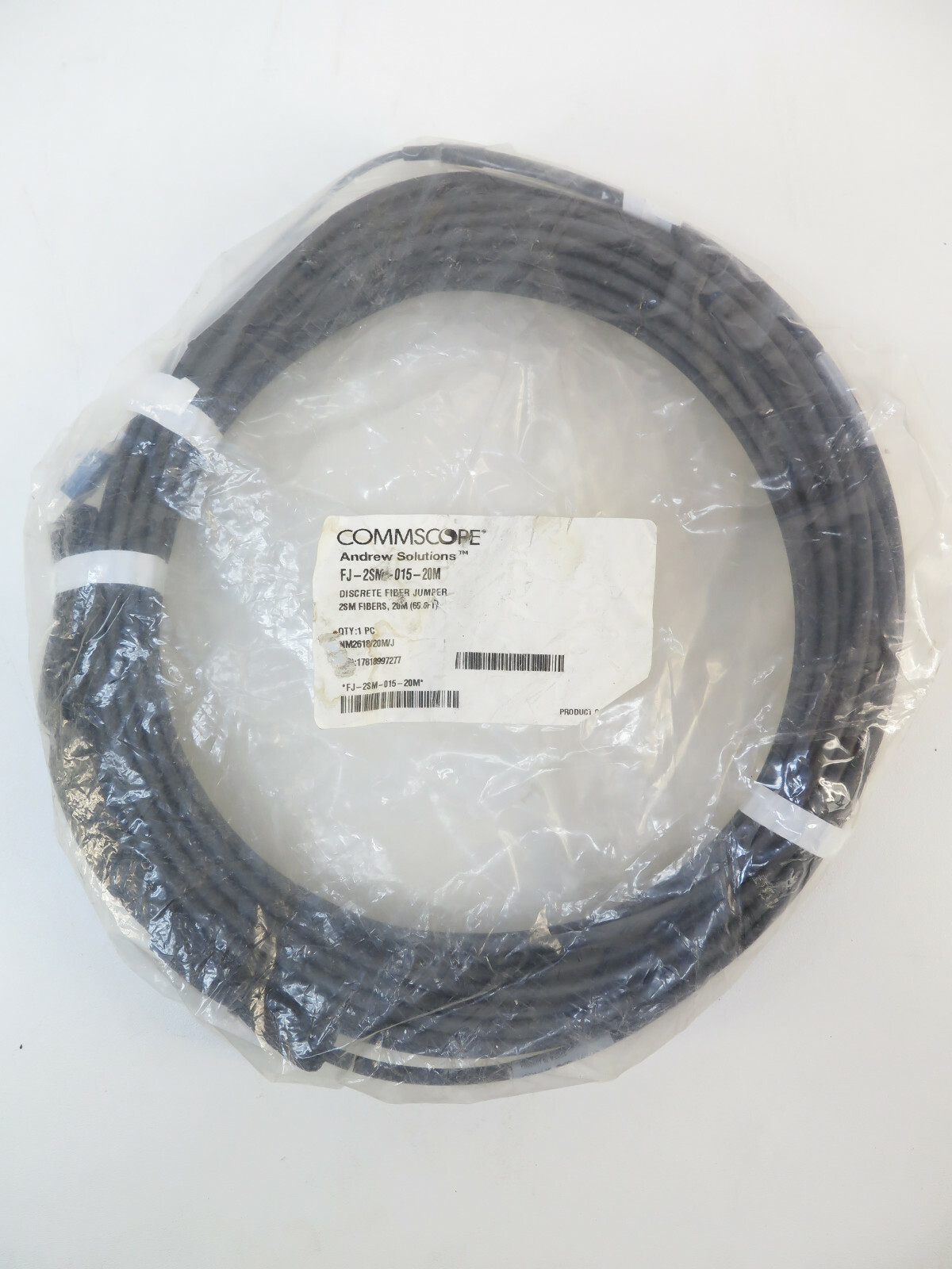 Commscope FJ-2SM-015-20M Discrete Fiber Jumper 2SM Fibers, 20M