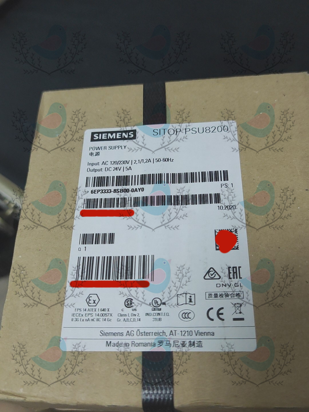 6EP3333-8SB00-0AY0 Siemens SITOP power supply brand new Shipping DHL or FedEX