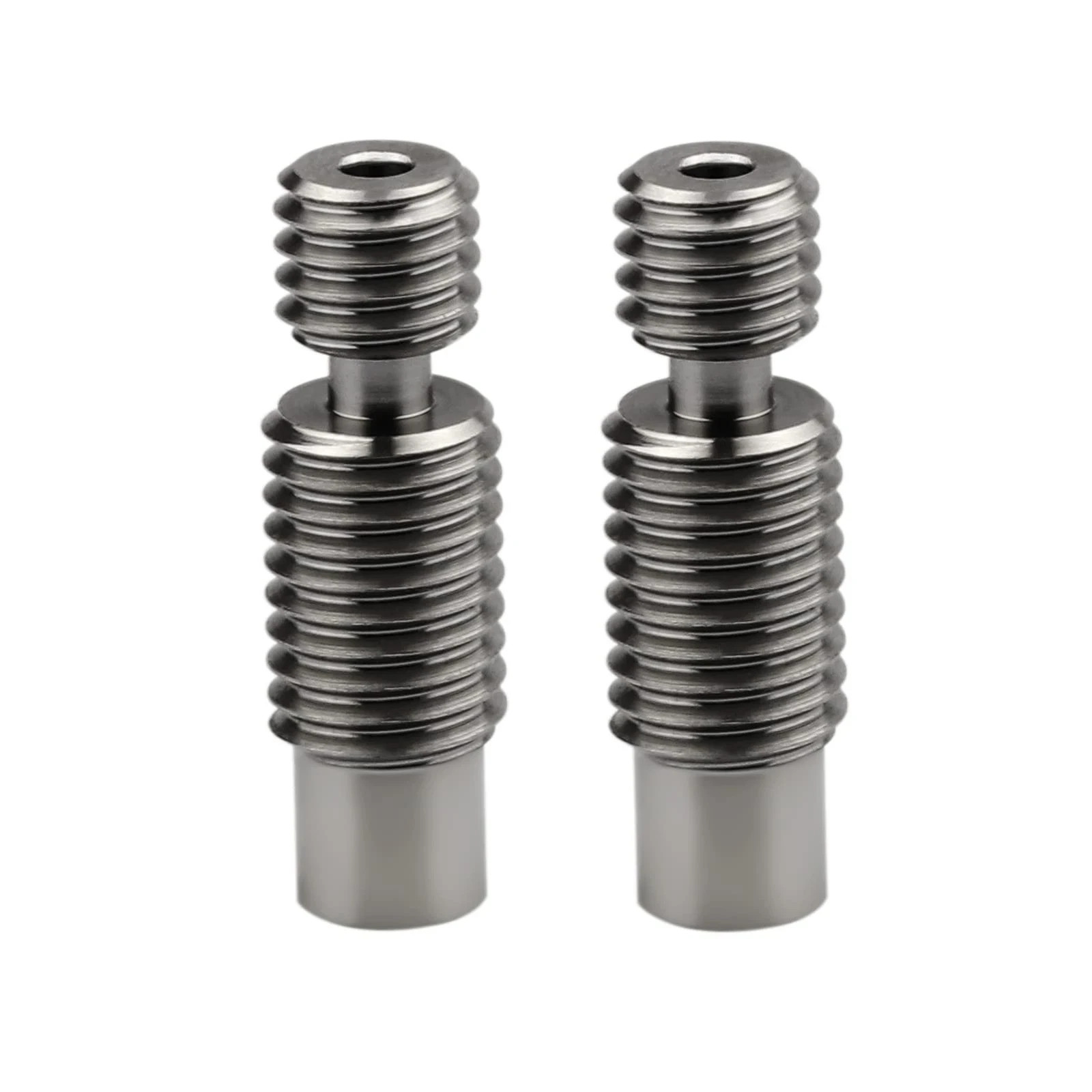 Pack Of 2pcs 3d Printer Super Smooth Titanium Alloy Heat Break All Metal Thermal