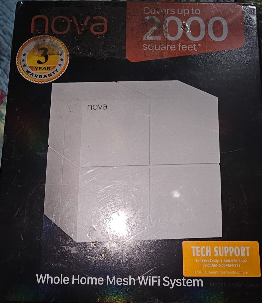 Tenda Nova Whole Home Mesh Wifi System Covers Up To 2000 Square Feet