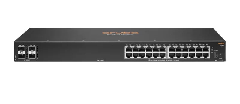 Aruba 6100 24G 4SFP+ Network Layer 2 Switch branch office Rack-mount JL678A