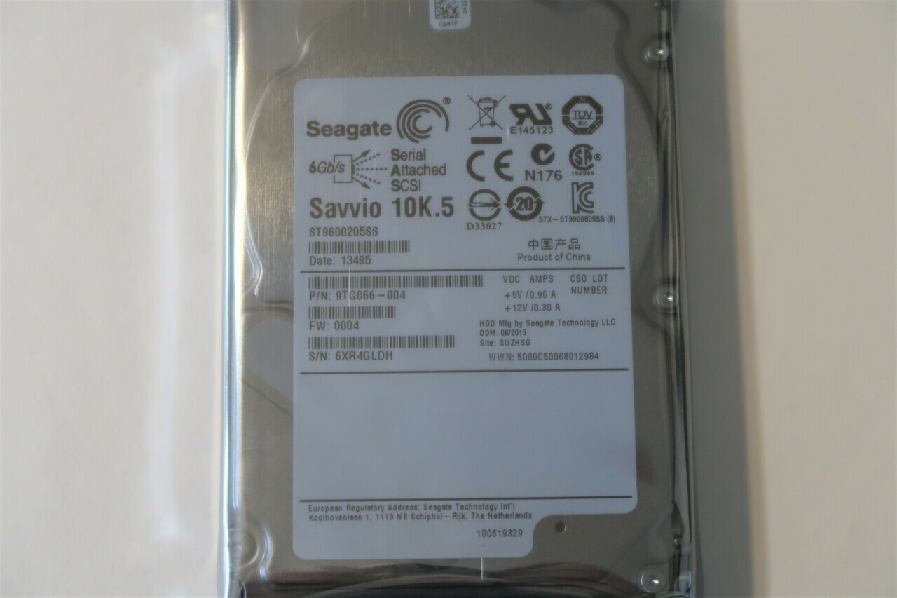 Seagate ST9600205SS 9TG066-004 FW:0004 6Gb/s 10K.5 64MB 2.5" 600gb SAS HDD