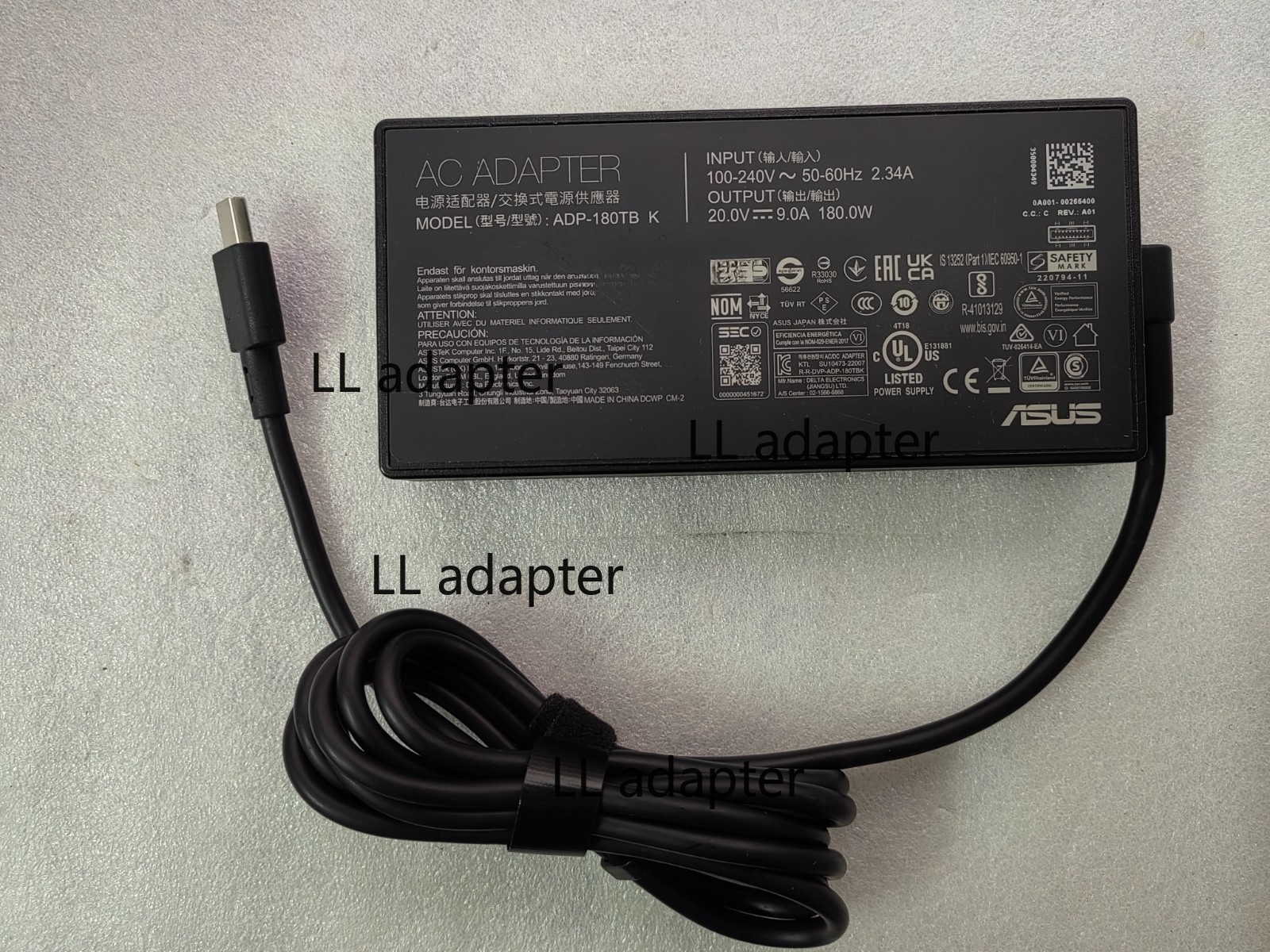 OEM 20V 9A 180W ADP-180TB K For ASUS ROG Zephyrus G14 GA403UV-QS020W AC Adapter