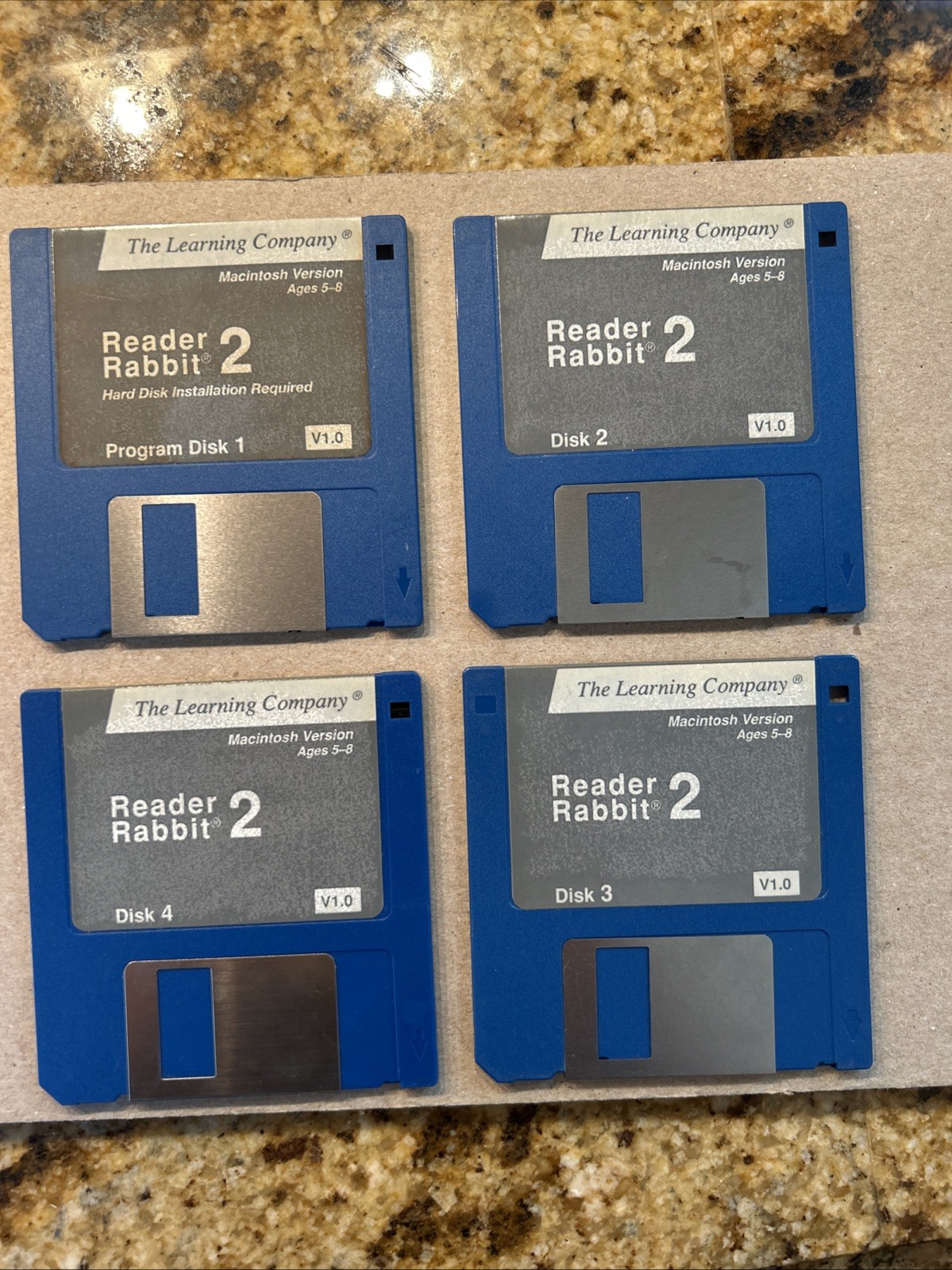 Reader Rabbit 2 From The Learning Company For Macintosh - 4 Floppy Discs 3.5”