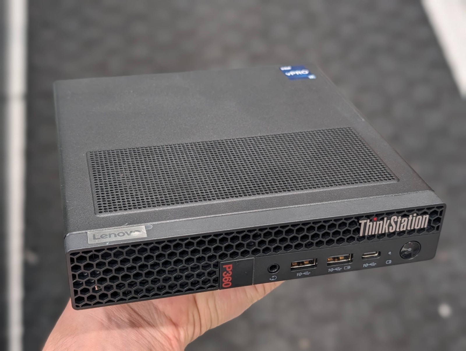 Lenovo ThinkStation P360 Tiny Intel i7 12700T 512go 16go 4go (NVIDIA T400)