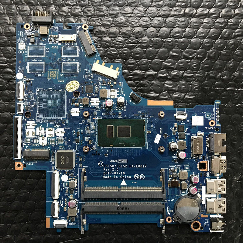 For HP 15-BS TPN-C129 I5-7200U Motherboard LA-E801P 924751-601/ 924751-501