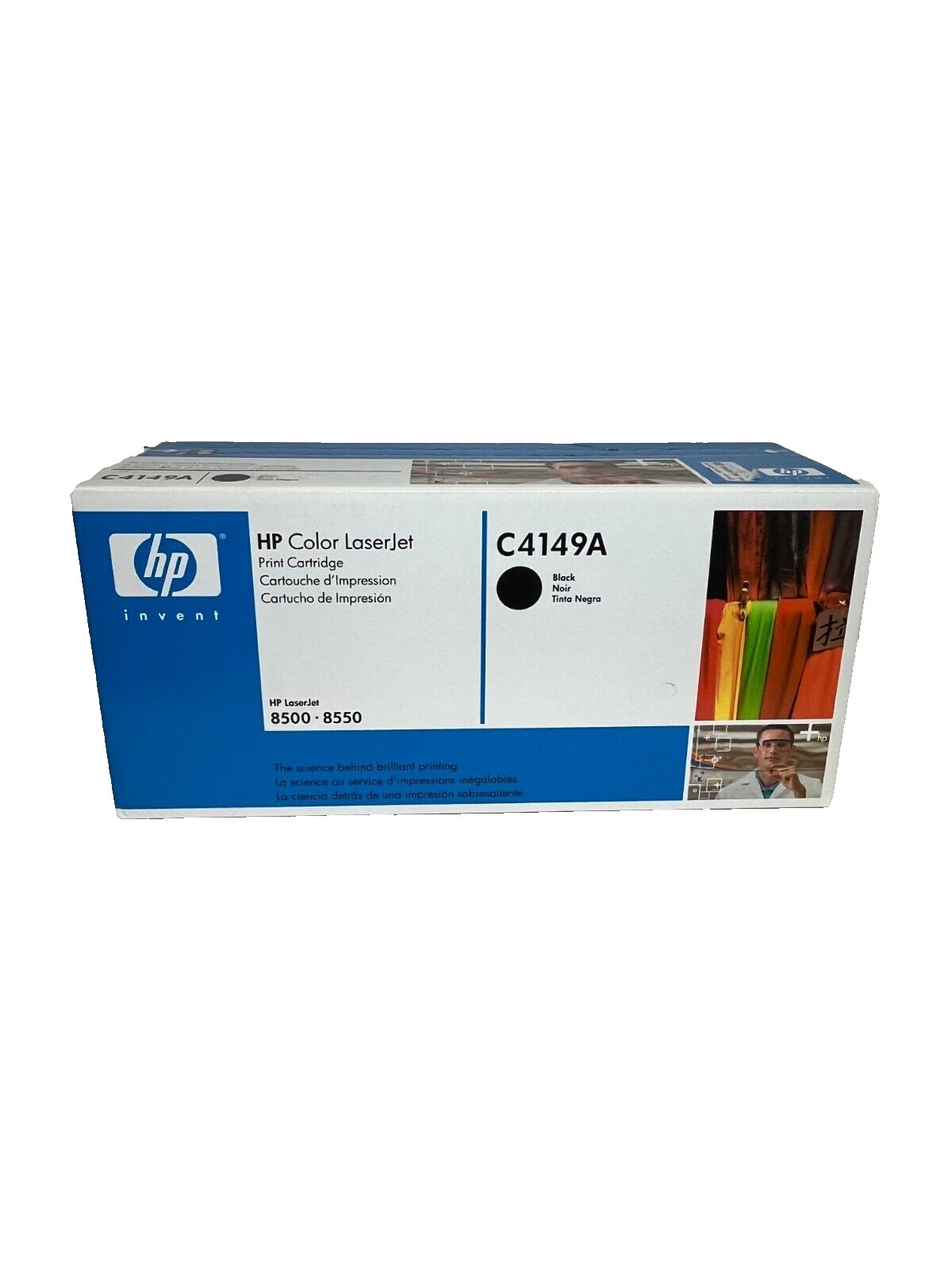 Genuine HP Color LaserJet C4149A Black Toner Cartridge 8500, 8550 OEM New Sealed
