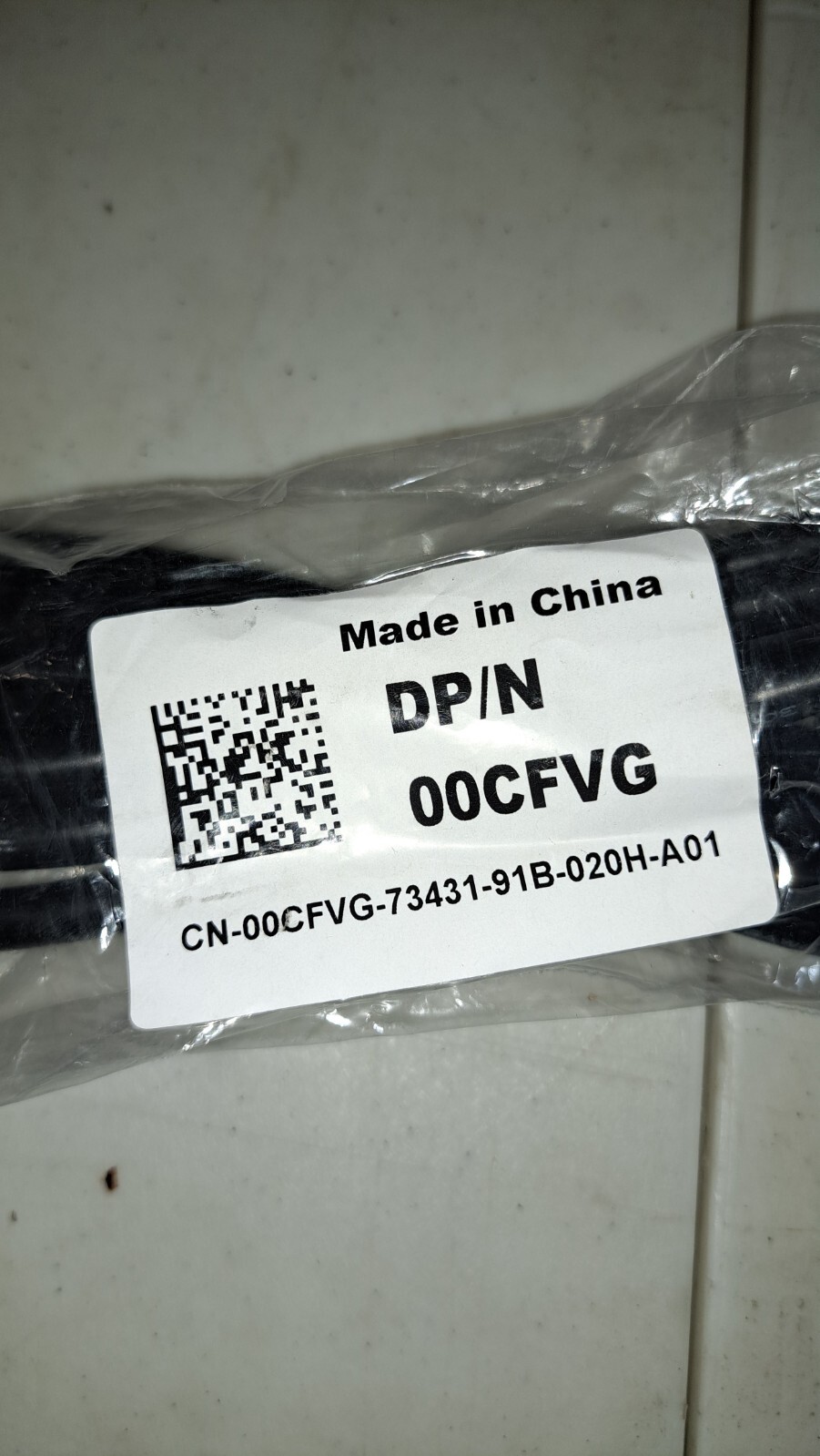 Dell PN / 00CFVG 6' Server Cable Power cable cord 6ft E55349 13A-250V