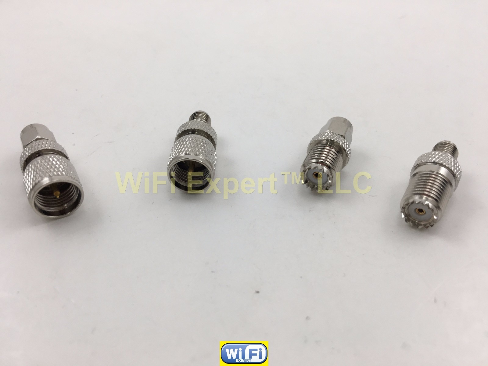 MINI UHF Male MiniUHF Female To SMA Male Female COAX RF Connector Adapter USA