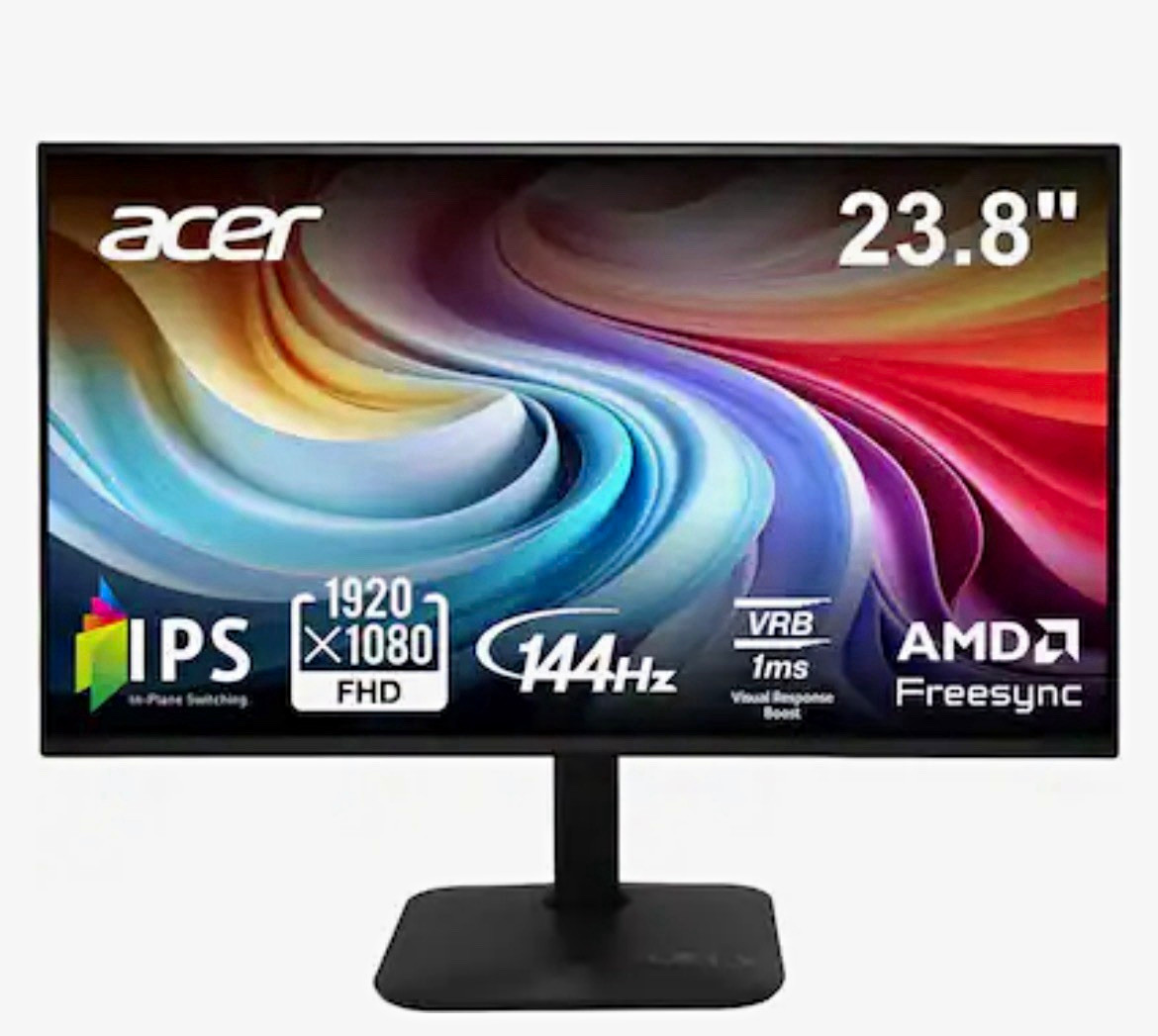 Acer 23.8in IPS FHD 1920x1080 144Hz  you have to come to my location for items